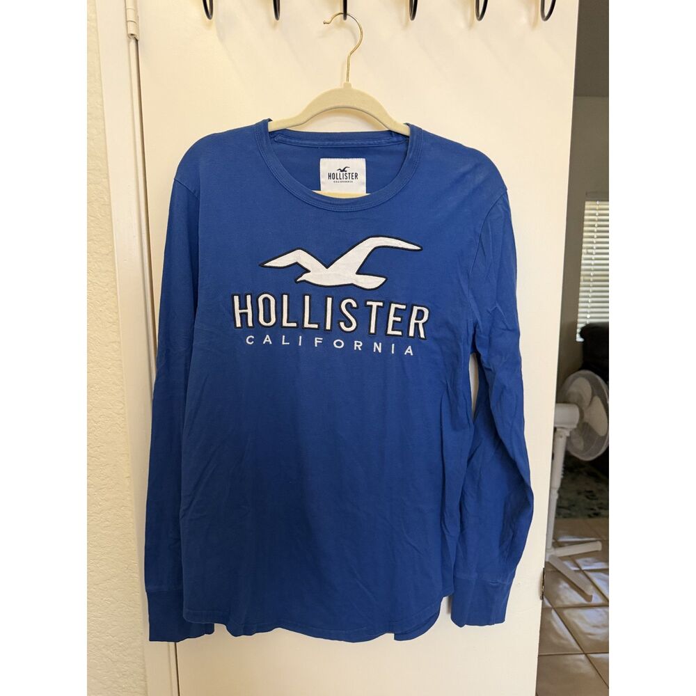 Hollister California tee full sleeve blue size M